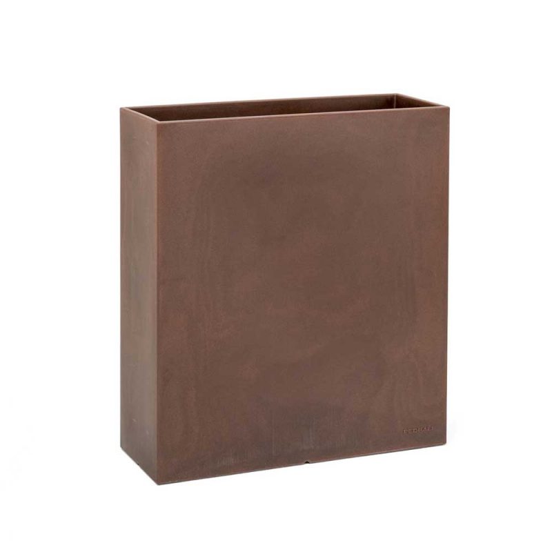 Fioriera Autoirrigante FCMP Outdoor – 2 Pezzi – Polietilene Nero – Stile Classico – Dimensioni 72x40x40 Cm