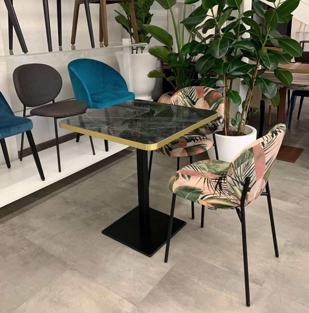 sedia ottone velluto